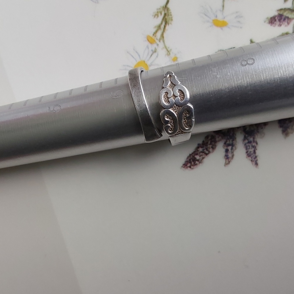 VINTAGE SPOON 1847 ROGERS BROS SILVER WOMEN'S RING SIZE 6-6.5"